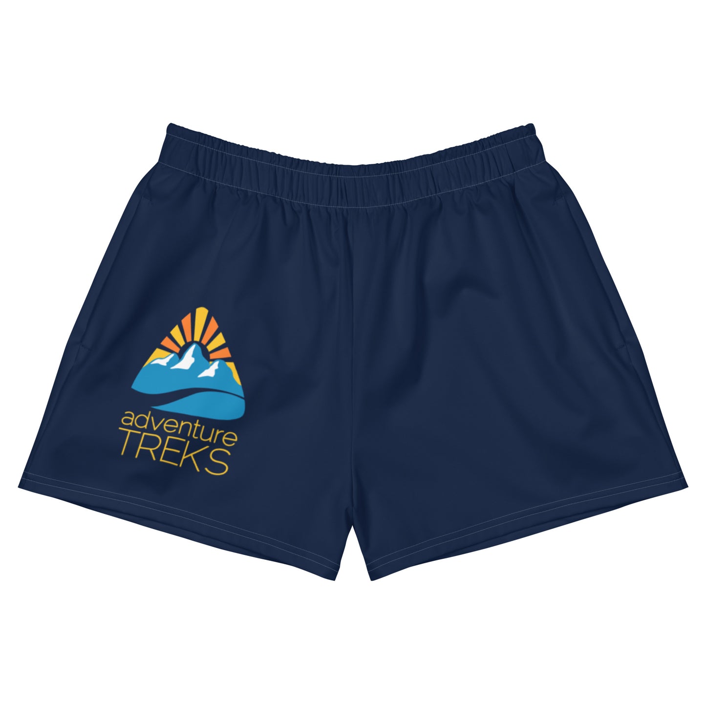 Unisex Athletic Shorts (White Logo)