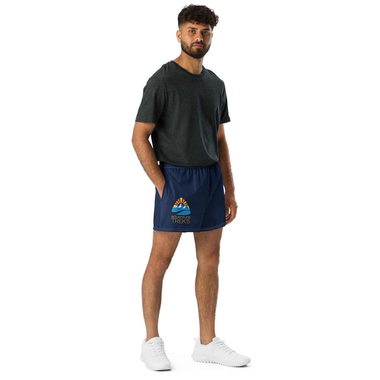 Unisex Athletic Shorts (White Logo)