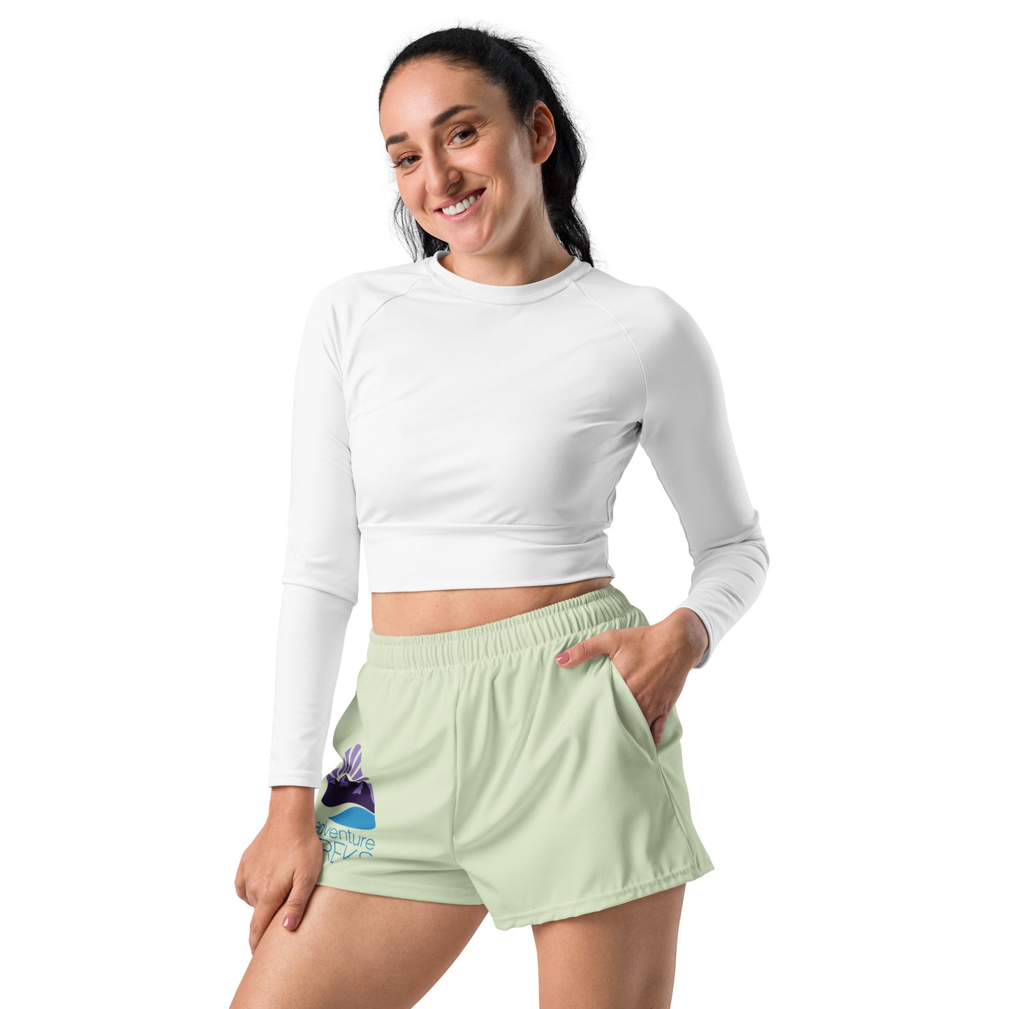 Unisex Athletic Shorts (Color Logo)