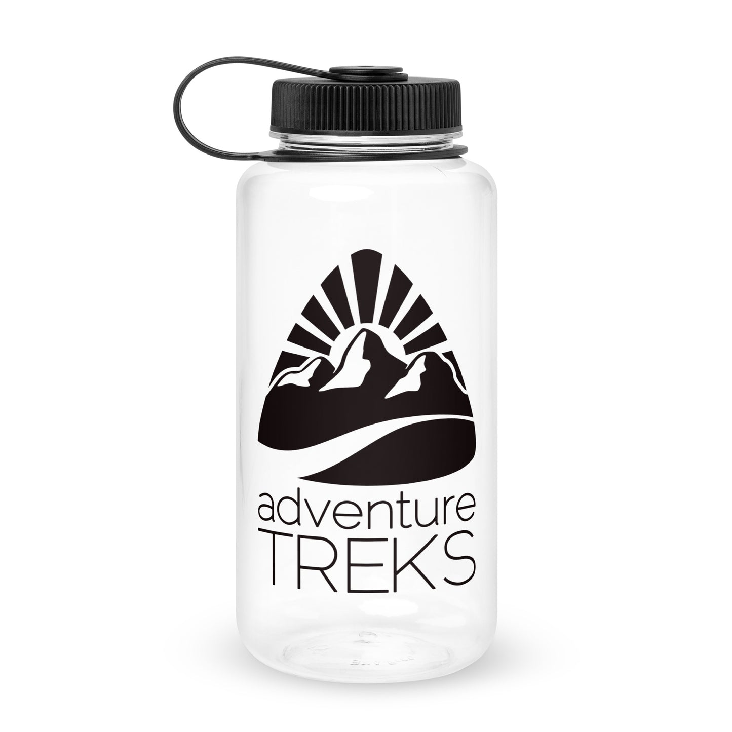Wide-Mouth Plastic Water Bottle
